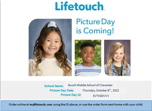 Picture Day Thursday, October 6th